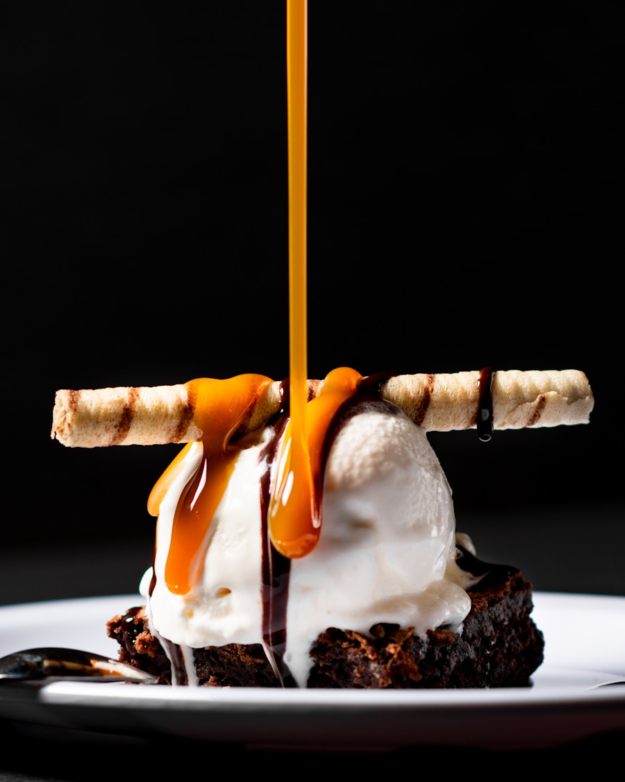 Sobremesa gourmet com cobertura delicada